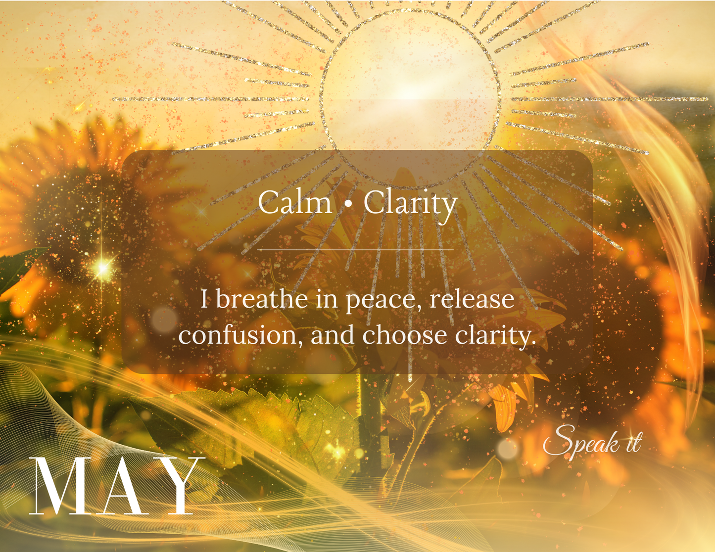 Speak it 2026 Affirmation Calendar