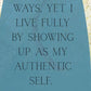 My authentic self
